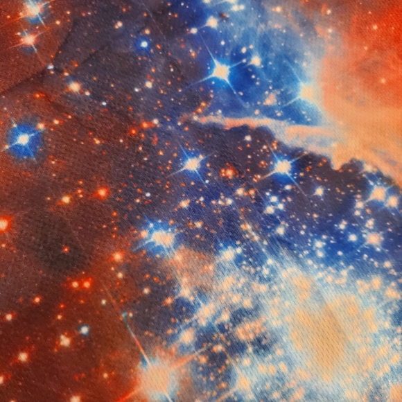 🐕 Orange & Navy Galaxy Neck Gaiter - Picture 4 of 5